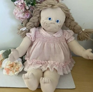 Beautiful Doll Dress Outfit Craddletogs Dress Bloomers For 16" Pink Smocked Vtg - Picture 1 of 12