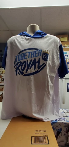 Kansas City Royals, Together Royal, Hooded, Short Sleeve T-Shirt SGA 9/11/22, XL Cover