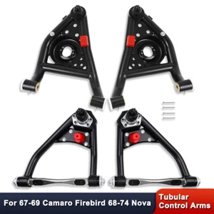 Front Tubular Upper & Lower Control Arms Set For Camaro 1967-1969 Nova 1968-1974 - Picture 1 of 8