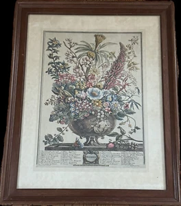Framed Vintage Robert Furber Lithographs December C/3/1/17/c - Picture 1 of 3
