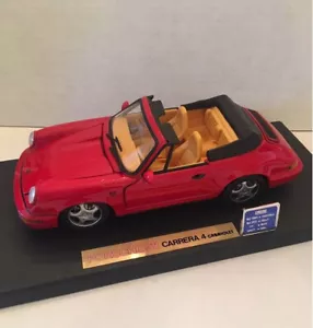 1/18 Anson Porsche 911 Carrera 4 Cabrolet Guards Red  1:18 Large 30309-W  NEW - Picture 1 of 13