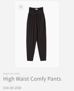 Habitual Kid High Waist Comfy Pants New Size 7/8 - Picture 1 of 10