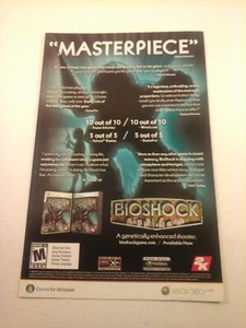 2007 Video Game Print Ad - BIOSHOCK - XBOX 360 WINDOWS 2K - Picture 1 of 1