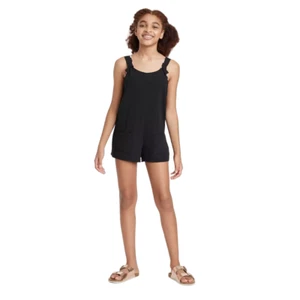 Girls Chambray Cover Up Dress art class Black Size M - Picture 1 of 4