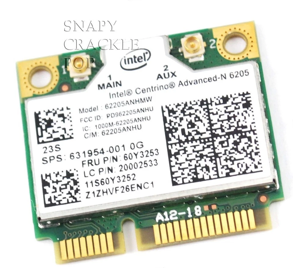 IBM Lenovo Thinkpad Wireless N Dual Band Card L530 W530 X130e X131e X230 E230t - Image 1 of 1