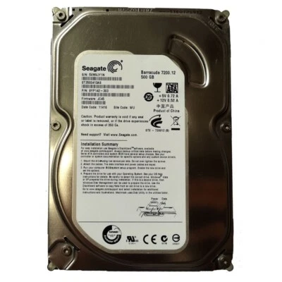 Seagate 500GB Hard Drive ST3500413AS 7200 RPM SATA 3.5" Internal Desktop HDD - Image 1 of 3