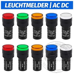 LED Leuchtmelder Kontrollleuchte Signalleuchte Signallampe AC DC 16mm 22mm - Bild 1 von 8