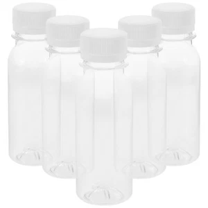 Botella de almacenamiento de pintura de 5 piezas botellas de agua reutilizables pequeñas con tapas leche de viaje - Imagen 1 de 12