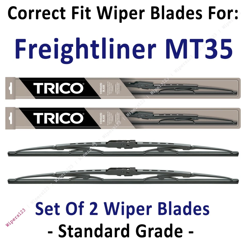 Pacote com 2 lâminas de limpador padrão - ajuste 1997-2007 Freightliner MT35 - 30240x2 - Imagem 1 de 1