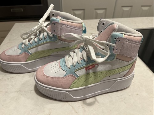 Scarpe casual sneakers Puma Karmen Rebelle medie stringate giovani ragazze taglia 4 M 3887