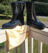 Louis Vuitton - Drops Monogram Rain Boots 37