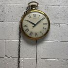 Montre de poche vintage horloge unie horloge murale milieu du siècle modèle 40 or testé