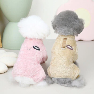 Puppy Jumpsuit Dog Pajama Chihuahua Pet Coat Four Legs Cat Costume Clothes - Image 1 of 4