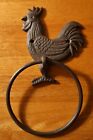 ROOSTER CHICKEN TOWEL RING SIGN Rustic Country Primitive Kitchen Home Decor NEW