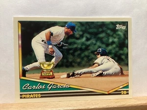 Tarjeta de béisbol Topps 1994: Carlos García, Piratas de Pittsburgh - Tarjeta #309 - Imagen 1 de 2
