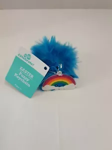 Celebrate! Easter Blue Fuzzy Keychain W/Rainbow Charm ๐ BNWT! - Picture 1 of 3
