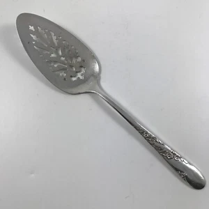 Vtg ONEIDA COMMUNITY TUDOR "BRIDAL WREATH" Silver Plate PIERCED PIE SERVER 1950 - Picture 1 of 2
