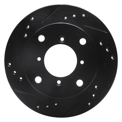For Geo Metro 89-97 DFC Premium Drilled & Slotted Front Driver Side Brake Rotor Foto 1 de 4