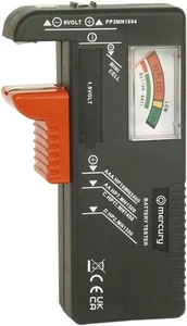 Probador de batería universal Mercury para AA AAA C D 9V PP3 celda de botón de moneda analógica - Imagen 1 de 4