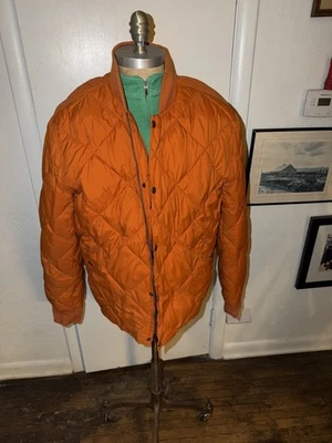 Lucky Brand Mens Orange Banded Collar Jacket Sz XL/TG - Image 1 of 4