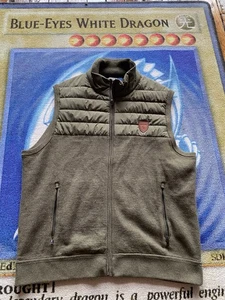 Polo Ralph Lauren Hybrid Full Zip Gilet Terry Cloth Vest Forest Green Men’s 2XL - Picture 1 of 7