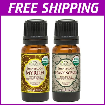Pacote combo de óleo essencial de mirra e incenso orgânico - Imagem 1 de 4