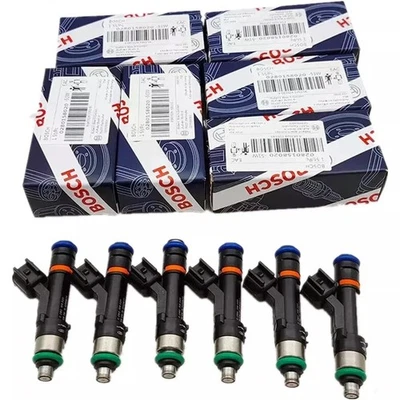 Injetores de combustível OEM 6 peças 0280158020 para Jeep Liberty Dodge Dakota Mitsubishi 3.7L - Imagem 1 de 4
