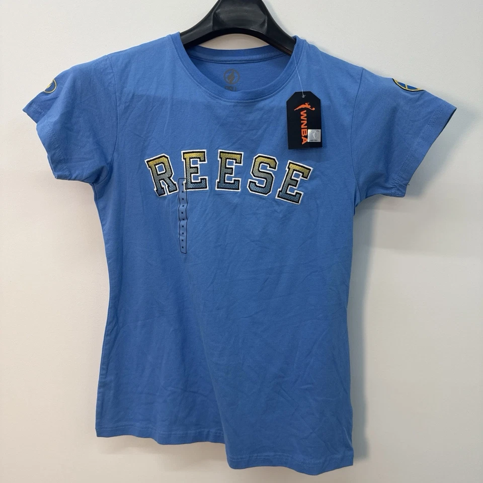 FISLL Chicago Sky Reese WNBA Women’s Embroidered Blue T Shirt Medium