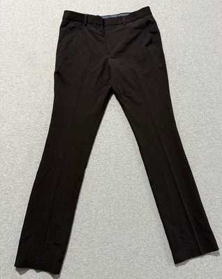 Egara Black Skinny Fit Stretch Dress Pants 29x32 Pleated Poly Blend - Image 1 of 4