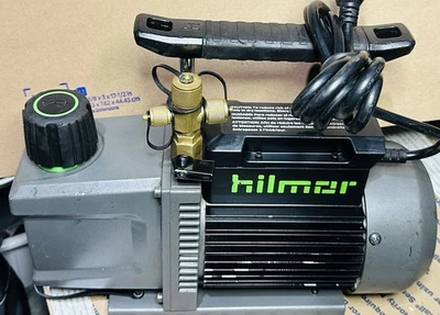 Bomba de vacío Hilmor 1948121 2 etapas 1/2 HP 120V 5CFM - Excelente Foto 1 de 4