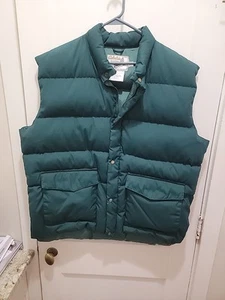 Cabela's Premier Northern Goose Daunenweste Herren XL Tall Puffer grün Druckknöpfe Outdoor - Bild 1 von 6