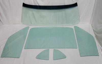 1969 Ford Mustang Fastback vidro para-brisa cola porta quarto traseiro conjunto verde - Imagem 1 de 4