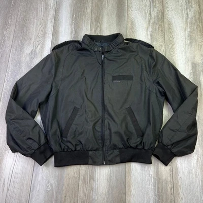 Members Only Jacket Mens Size 44 Gray Full Zip Chin Strap Casual Men 80's * - Image 1 of 4