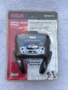RCA Personal Stereo AM FM Digital Tuning Cassette Player (RP-1872) W/ Headphones - Picture 1 of 10