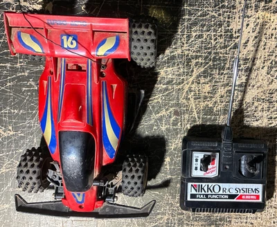 Vintage Nikko Turbo-Aero 16 RC Remote Control Red Works ~for Parts/Repair ~ Read - Image 1 of 4