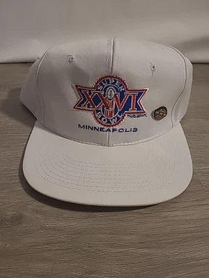 Gorra gorra de colección 1992 Super Bowl XXVI NFL AJD NFL Minneapolis con alfiler Foto 1 de 4