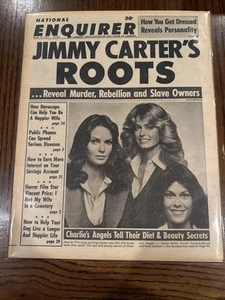 National Enquirer March 15, 1977 Charlie’s Angels Bagged And Boarded!!! - Imagen 1 de 2