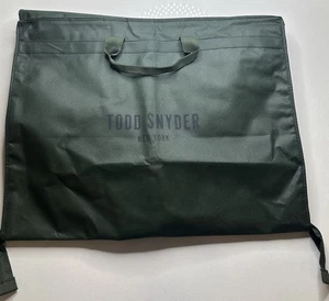 Todd Snyder Garment Bag For Suit Or Blazer Green With Wood Hanger - Picture 1 of 6