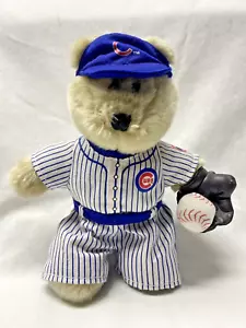 MLB Chicago Cubs 9" Plush Bear (i.e. Bearista) w Ball & Glove Starbucks 2003 - Picture 1 of 8