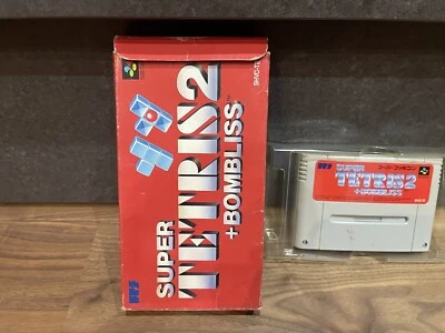 Nintendo Super Famicom Tetris 2 + Bombliss Boxed  NTSC-J - Image 1 of 4
