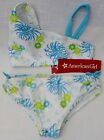 Bikini 4pc Set w/ Skirt Cover-Up & Swim Shirt by American Girl XS Wht & Turquois