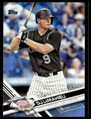 2017 Topps 81 DJ LeMahieu Colorado Rockies ASG Father's Day Powder Blue 44/50 - Image 1 of 2