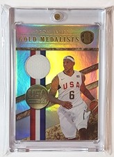 2011 Panini Gold Standard Gold Medalists GAME WORN Patch #4 LeBron James /299 
