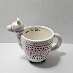 Taza de café/té Llama "Coma te Llama", diseño tricostero 2020 - Imagen 1 de 13