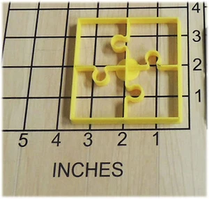Puzzle Piece Shaped Fondant Cookie Cutter #1120 - Picture 1 of 2
