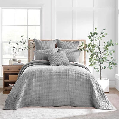 Mills Waffle Bedspread and Pillow Sham Set - Levtex Home - Image 1 of 4