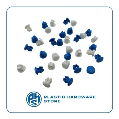 KIT Rivetti Bottoni plastica fissaggio Targa Auto / Moto - 100PZ - PHS - Immagine 1 di 4