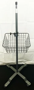 Moniteur Signes Vitaux Roulant Mobile Patient Chariot Poteau Support Panier Montage IV - Photo 1/8