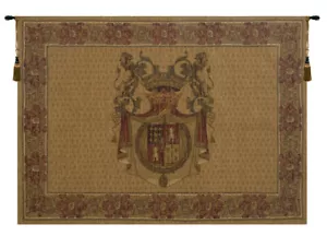 Wappen Tours, horizontal Vintage gewebt Wohnkultur Wandkunst hängender Wandteppich - Bild 1 von 4