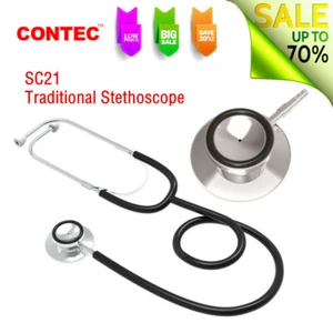 Contec SC21 Digital Dual Head Stethoscope Sound Heart Lung arteries Stethoskope - Imagen 1 de 5